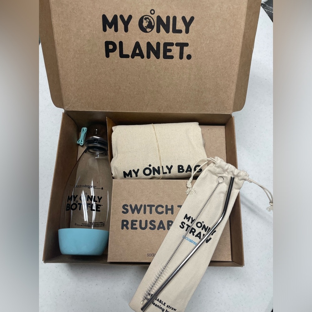 Sodastream My Only‎ Bottle Icy Blue Set Reusable 16.9 oz.